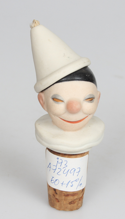Very rare porcelain cork with removable cap