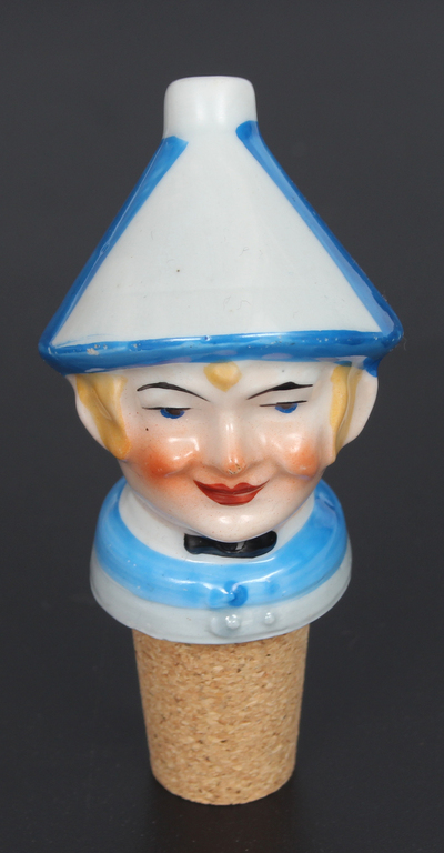 Porcelāna korķis 'Ar balti zilu cepuri''