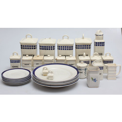 Earthenware tableware and storage containers 31 pcs. 