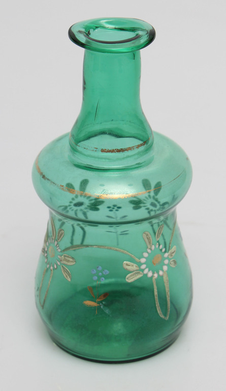 Art Nouveau glass bottle/decanter without cork 