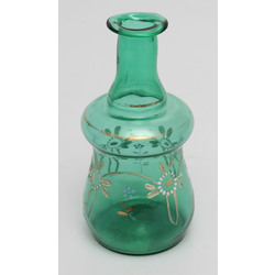 Art Nouveau glass bottle/decanter without cork 