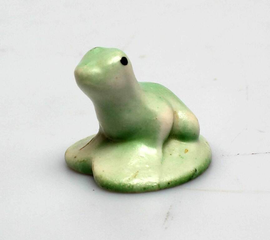 Porcelain figurine Frog