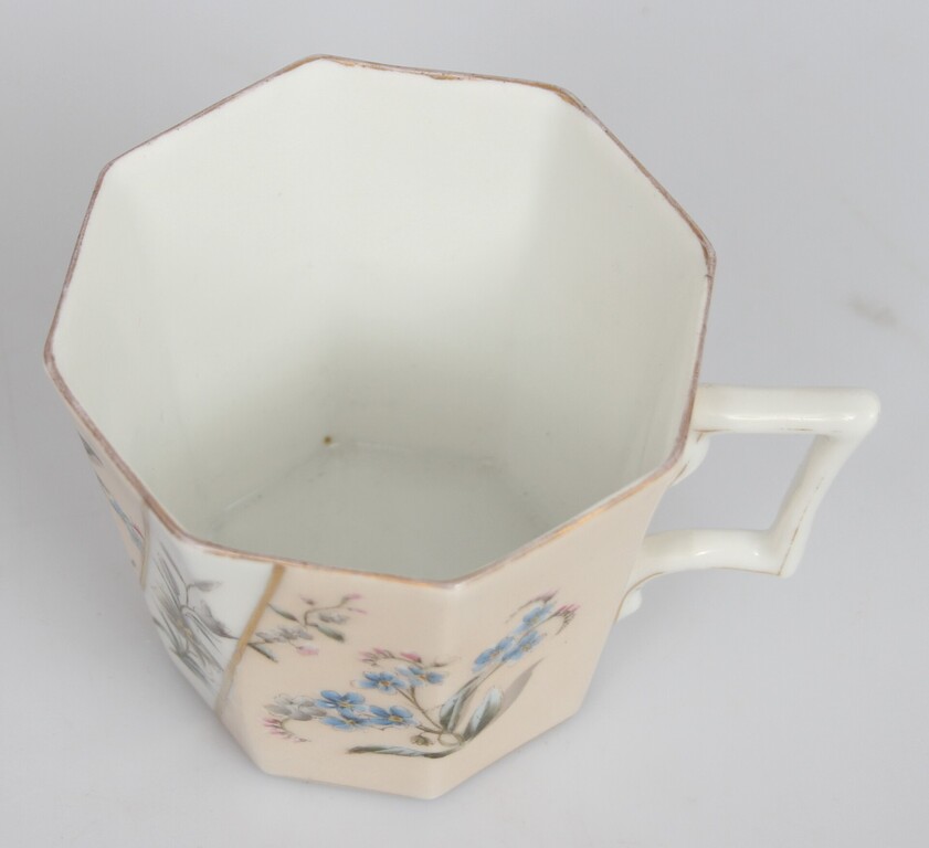 Art Nouveau porcelain cup of rare shape