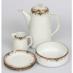 Incomplete porcelain coffee service
