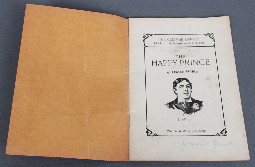 Oscar Wilde, The Happy prince (with a cover by Aleksandr Apsis)