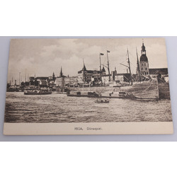 Postcard Riga. Daugavmala