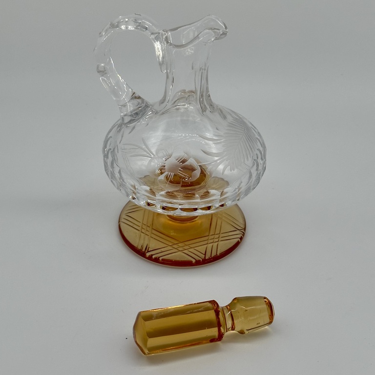 Decanter Amber (Art Nouveau) 60s