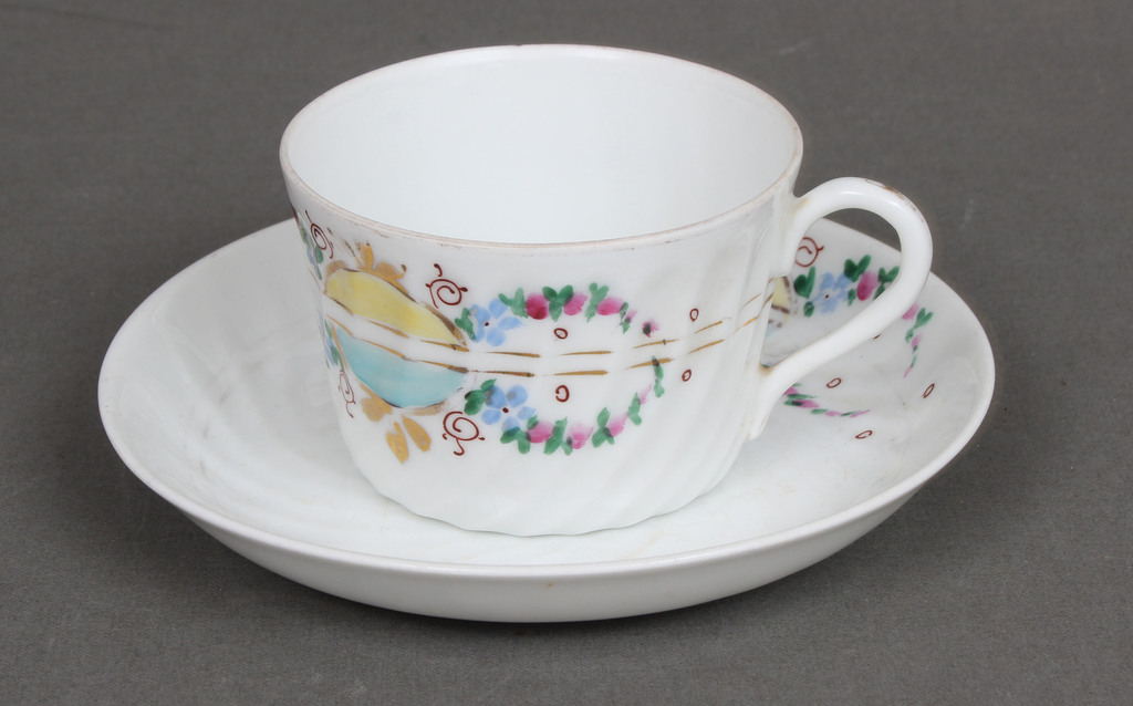 Porcelain cup and saucer 