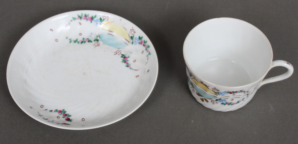 Porcelain cup and saucer 