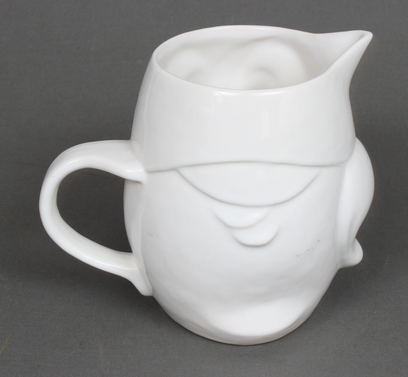 Faience milk jug