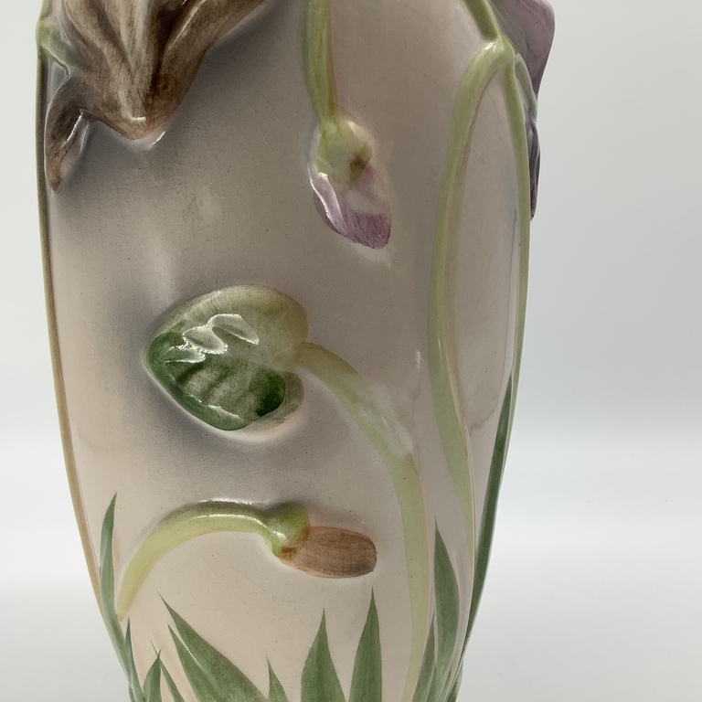 Art Nouveau vase. Plant relief. 1910-20. Austria.