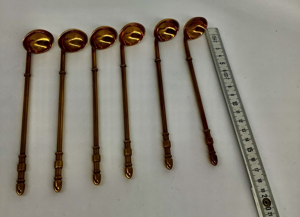 Rare spoons for cherry compote, Art Nouveau, France
