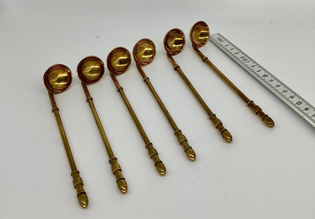 Rare spoons for cherry compote, Art Nouveau, France