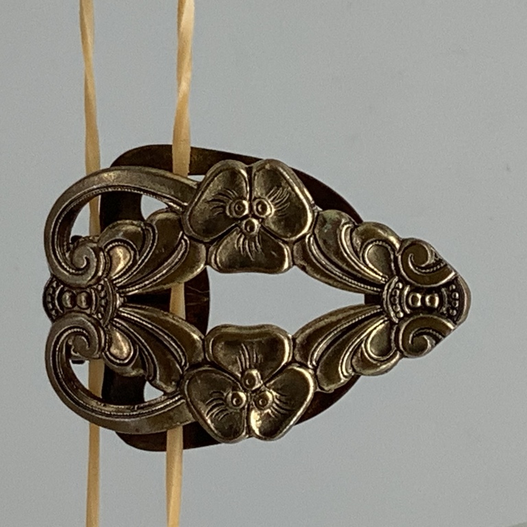 Art Nouveau.Brooch, tie clip, hairpin. Bronze. Russia