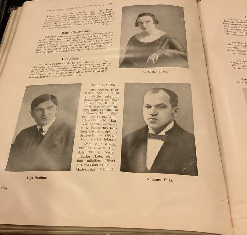 Книга «Латышская письменность в портретах» 1926 год. Рига, издательство «Лета». Автор Альберт Пранде. 26,5x22,7x2,7 см. Со 128 изображениями.