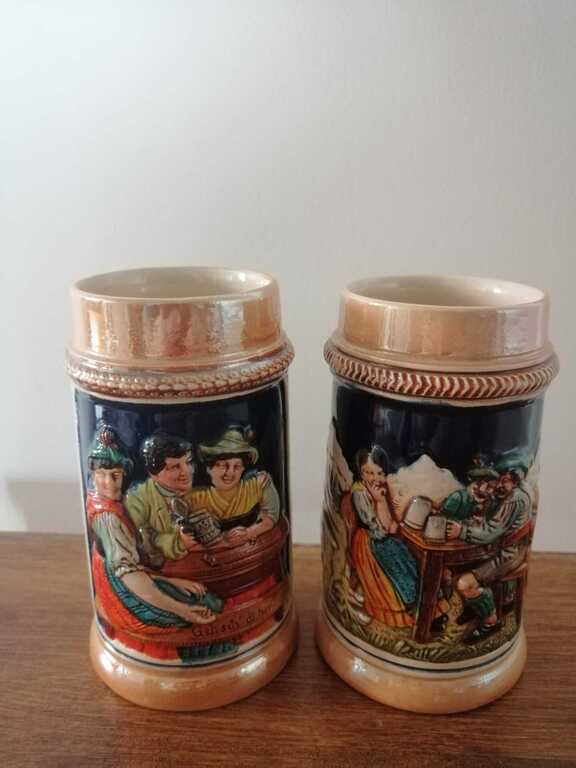 Two beer mugs from West Germany