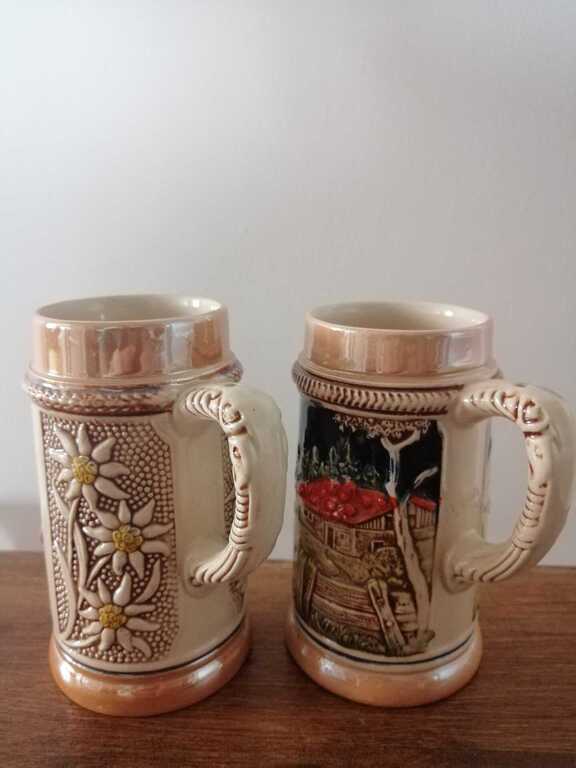 Two beer mugs from West Germany