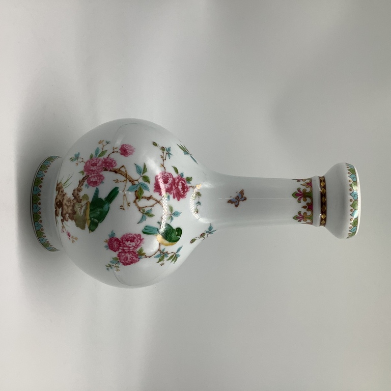 Kaiser Vase. “Blooming Sakura” Uniquely preserved design, rare form. Middle of the last century. Stamp
