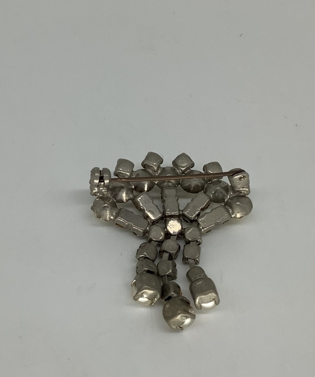 Galbonz brooch, antique, artificial pearls and handmade. Antique matrix and pin.