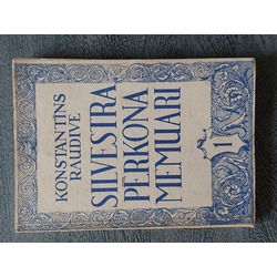 Memoirs of Sylvester Thunder by Konstantin Raudive. The first book in 1944 UNTURNED PAGES . Cover and wood carvings by Olħerts Ābelīte. 206 pages