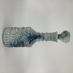 Decanter for liqueur. USA “Great Depression” 1930 Multilayer “soap” glass. It was popular during the years of Prohibition