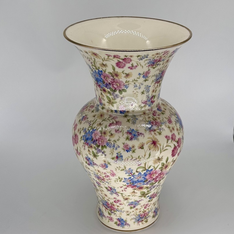 Large Thomas vase. Ivory porcelain. Hand painted. 40 years old