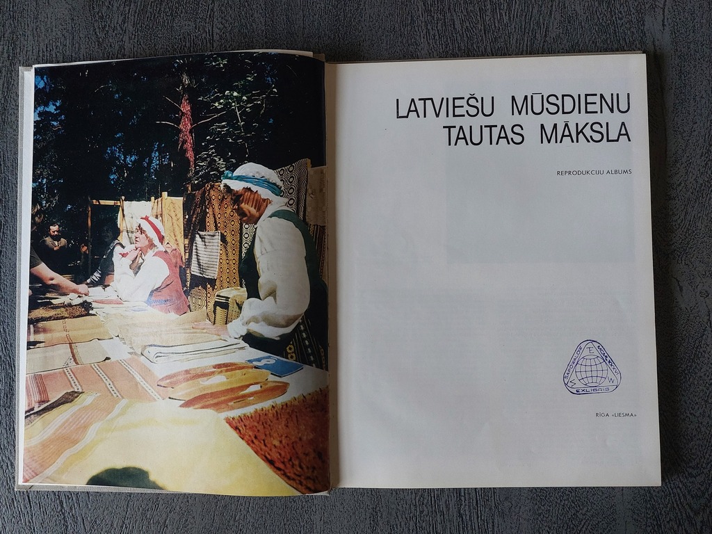 LATVIEŠU MŪSDIENU TAUTAS MĀKSLA 1981 g. Reprodukciju albums 176 lapas.