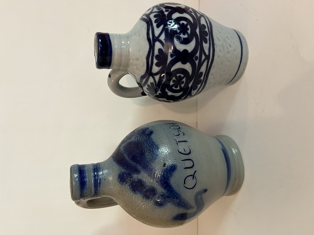 Two decorative decanters