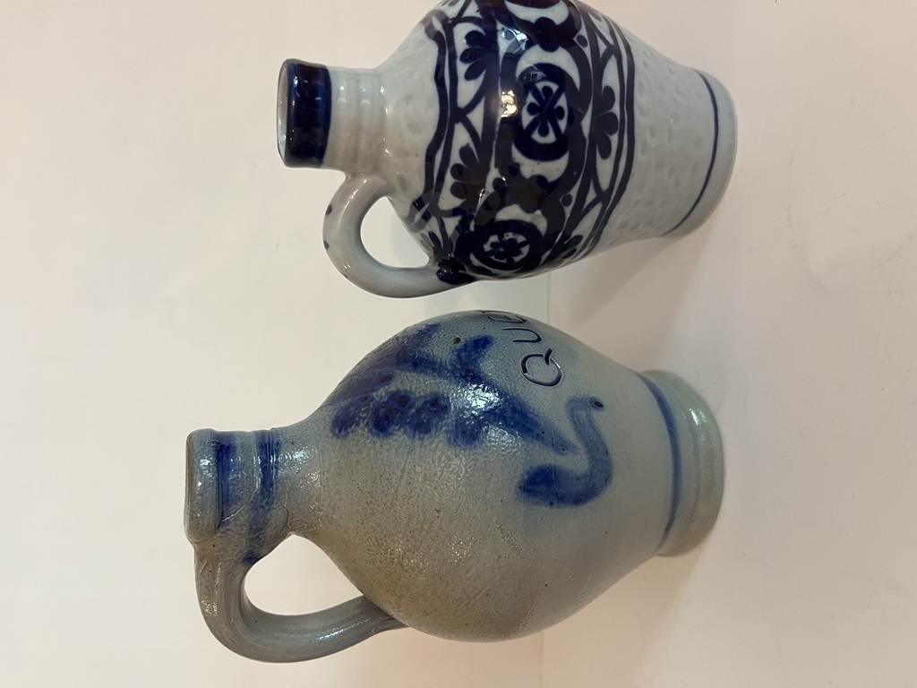 Two decorative decanters