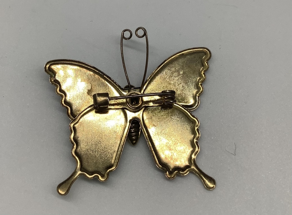 Brooch Butterfly.Enamel.Mid last century.Excellent condition