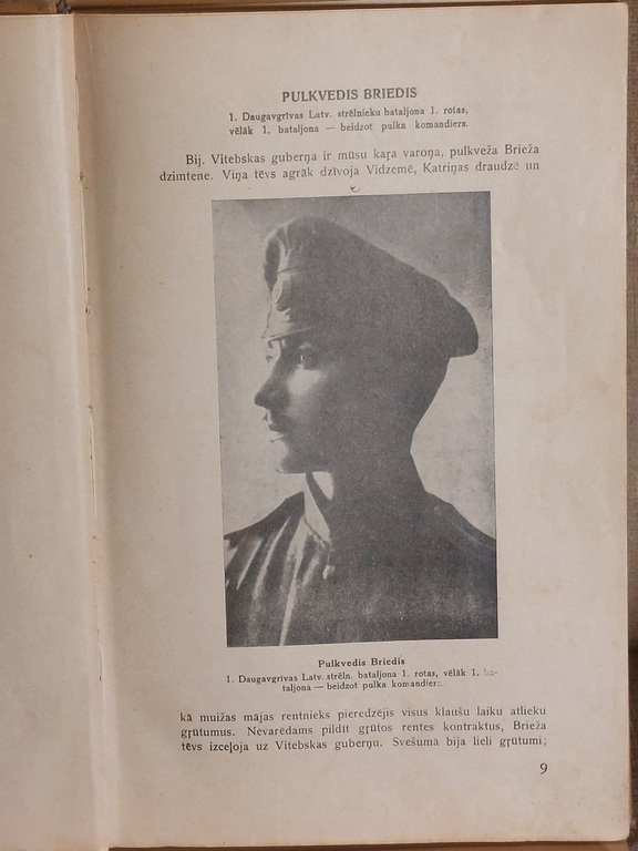 Jānis Kaktiņš FACES OF HEROES 1930 Publication of the Society of the Colonel Briež Foundation. Life stories of Latvian Riflemen Cover drawn by S. VIDBERGS