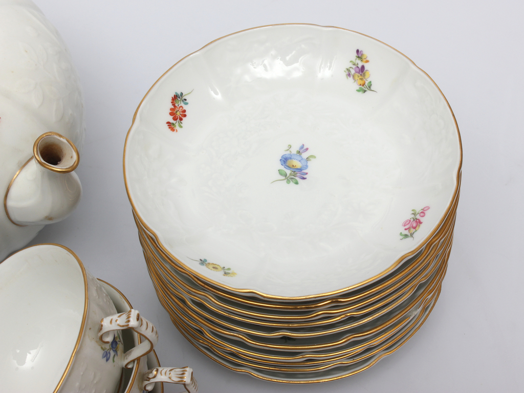 Meissen lunch service, 10 pers.