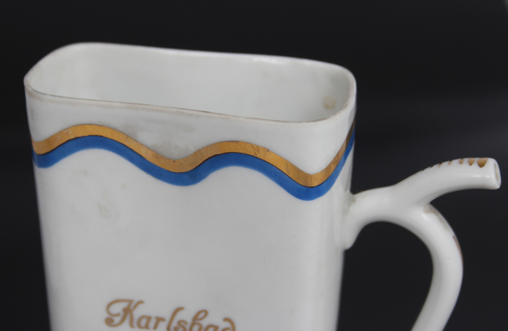 Painted porcelain mug