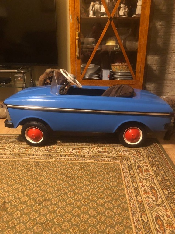 A rare pedal car Moskvich