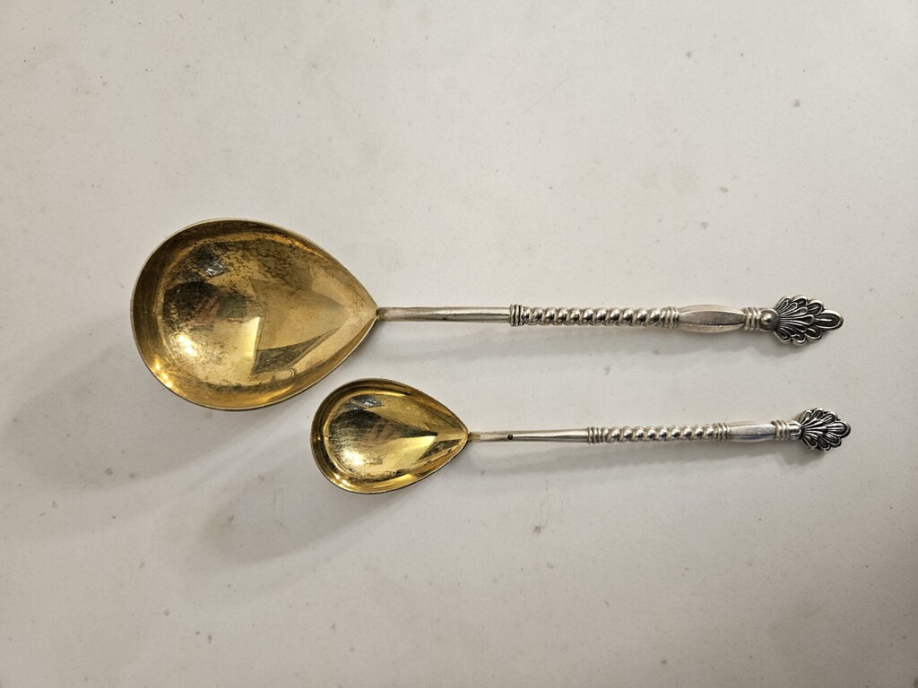 Silver spoons, 875. Prove