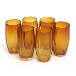 Long glass glasses (6 pcs.)