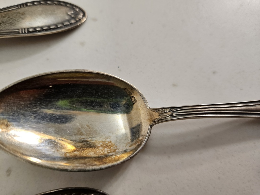 Silver spoons, 6 pcs.