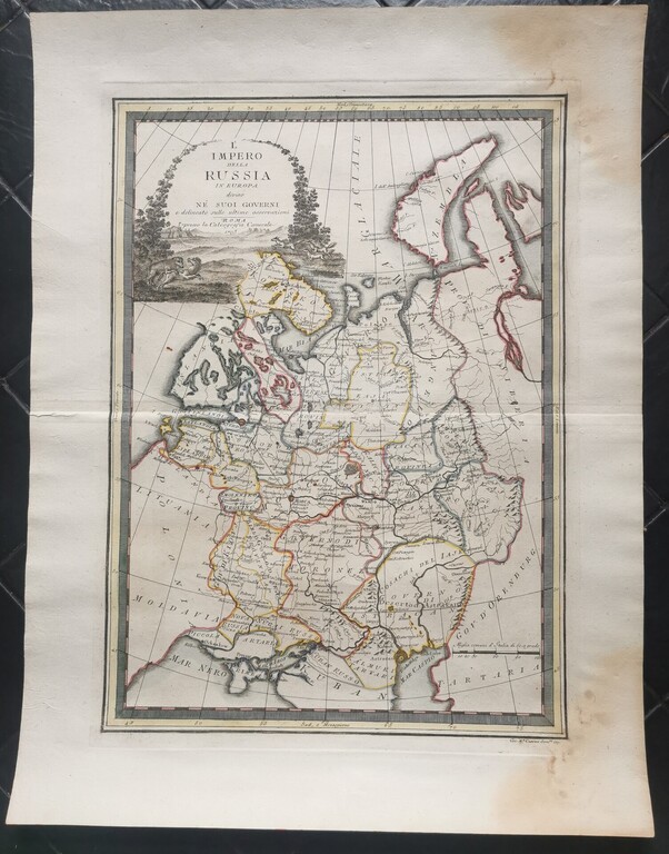 Imp. Map of the European part of Russia / 1795