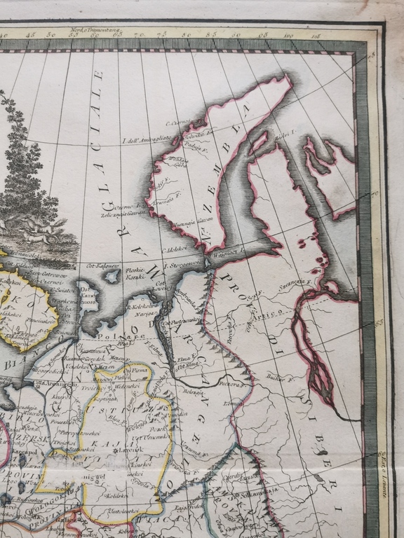 Имп. Карта европейской части России / 1795 г.