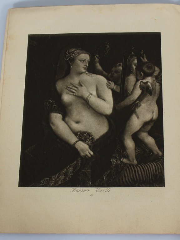 Book ''Die Venus un der ifalienischen Malerei'' with illustrations