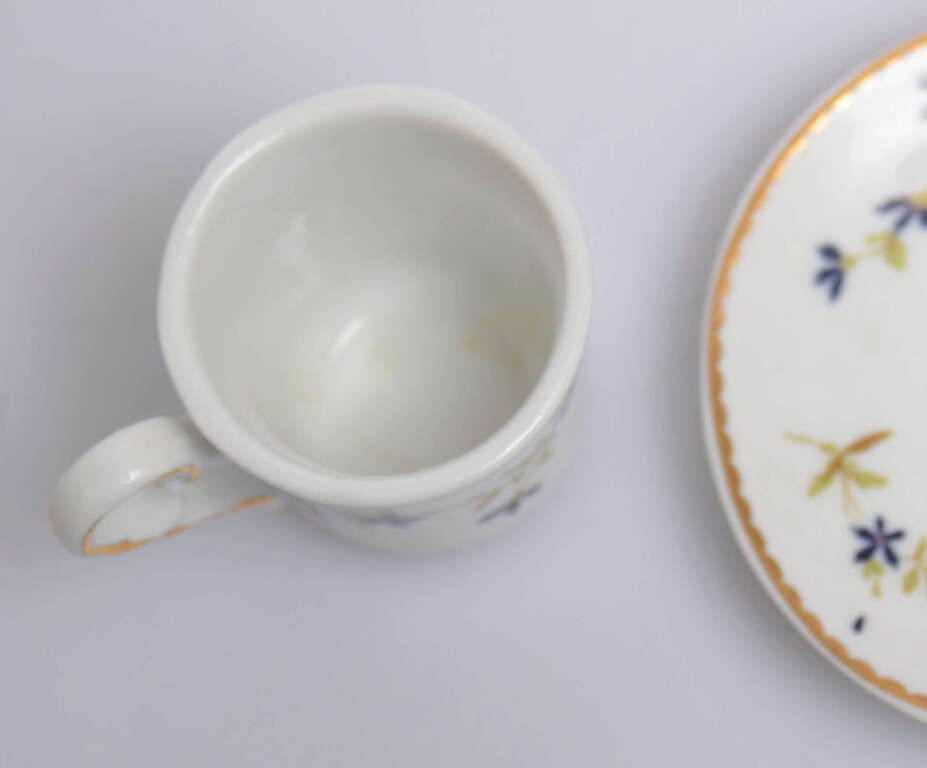 Kuzņecova tējas tasīte ar apakštasīti, no bērnu komplekta
