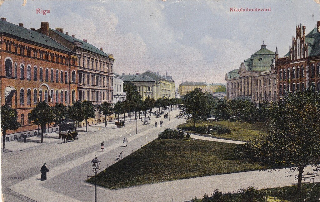 Riga. Nikolaja boulevard.
