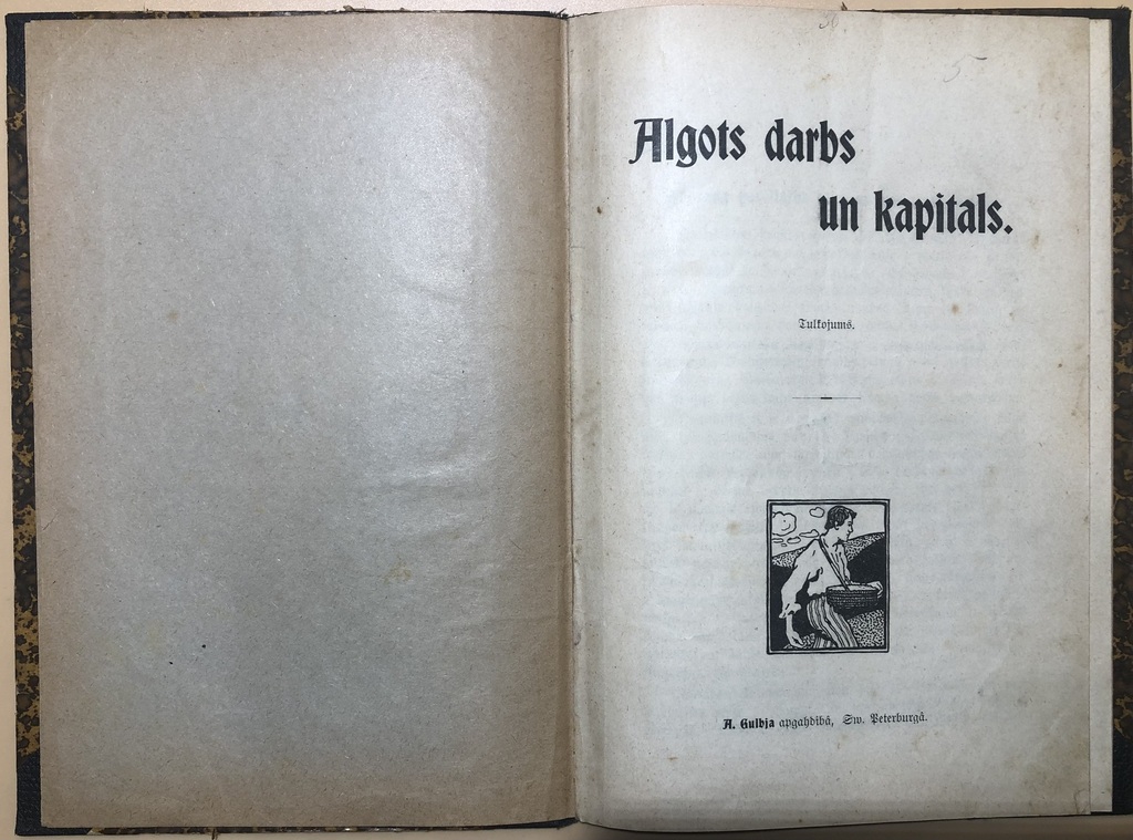 Wage labor and capital. Published by A. Gulbja, St. Petersburg, 1905.
