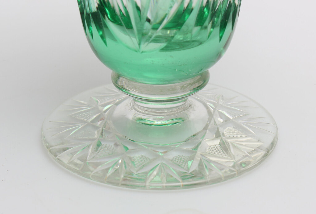 Colored glass vase