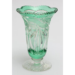 Colored glass vase