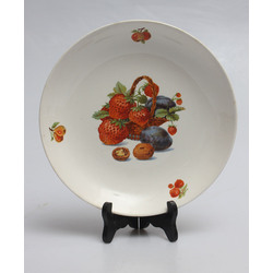 Faience fruit plate 