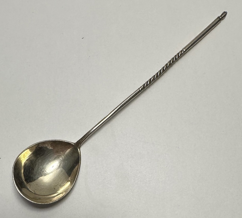 Silver spoon with engraving