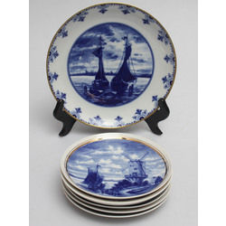 Porcelain plate set 