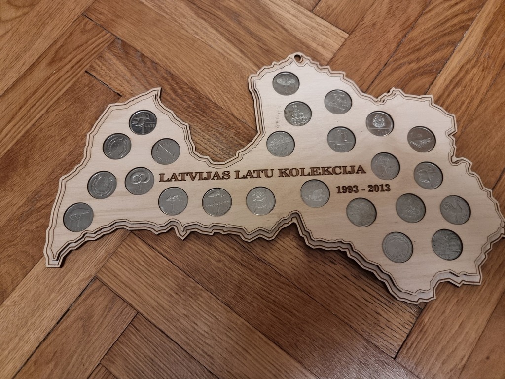 Pilna Latvijas latu kolekcija 