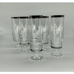 Champagne glasses. Germany, Art Deco. Beginning of the last century. Ideal shape, excellent preservation.